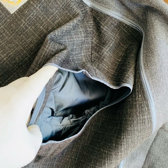 Crown Tailor English Chesterfield Herringbone Overcoat. - Picture 9 of 11